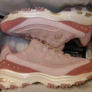 New Women's Skechers Heritage Rose Pink D'Lites Ornament 149739 ROS Size 10